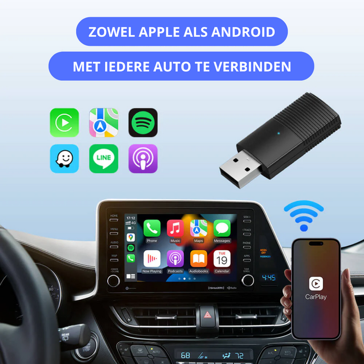 CAR-CONNECT™  | Erleben Sie kabelloses Carplay in Ihrem Auto